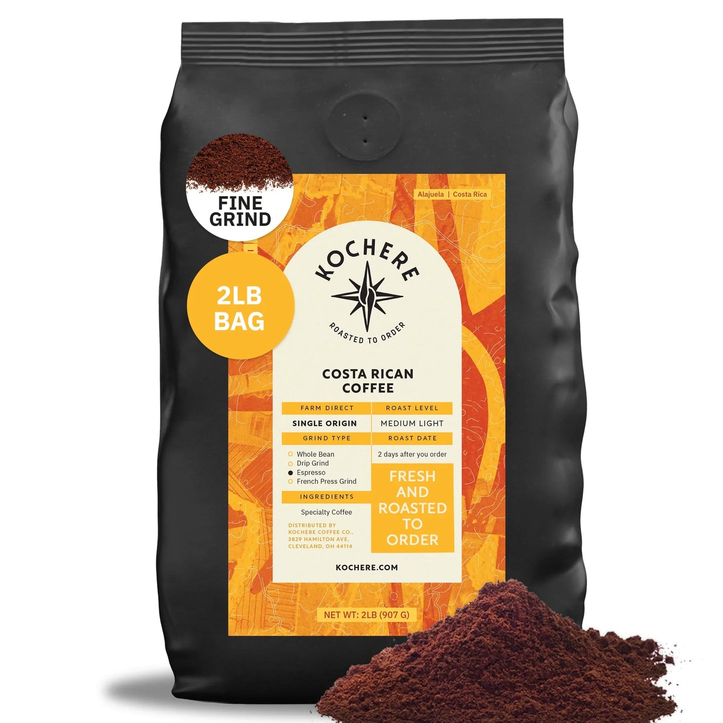 Costa Rica Alajuela – Medium‑Light Roast – Sweet Apple & Raisin