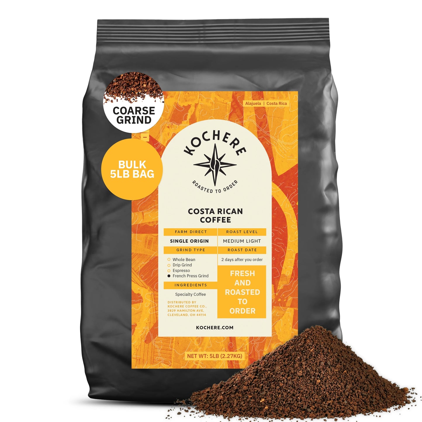 Costa Rica Alajuela – Medium‑Light Roast – Sweet Apple & Raisin