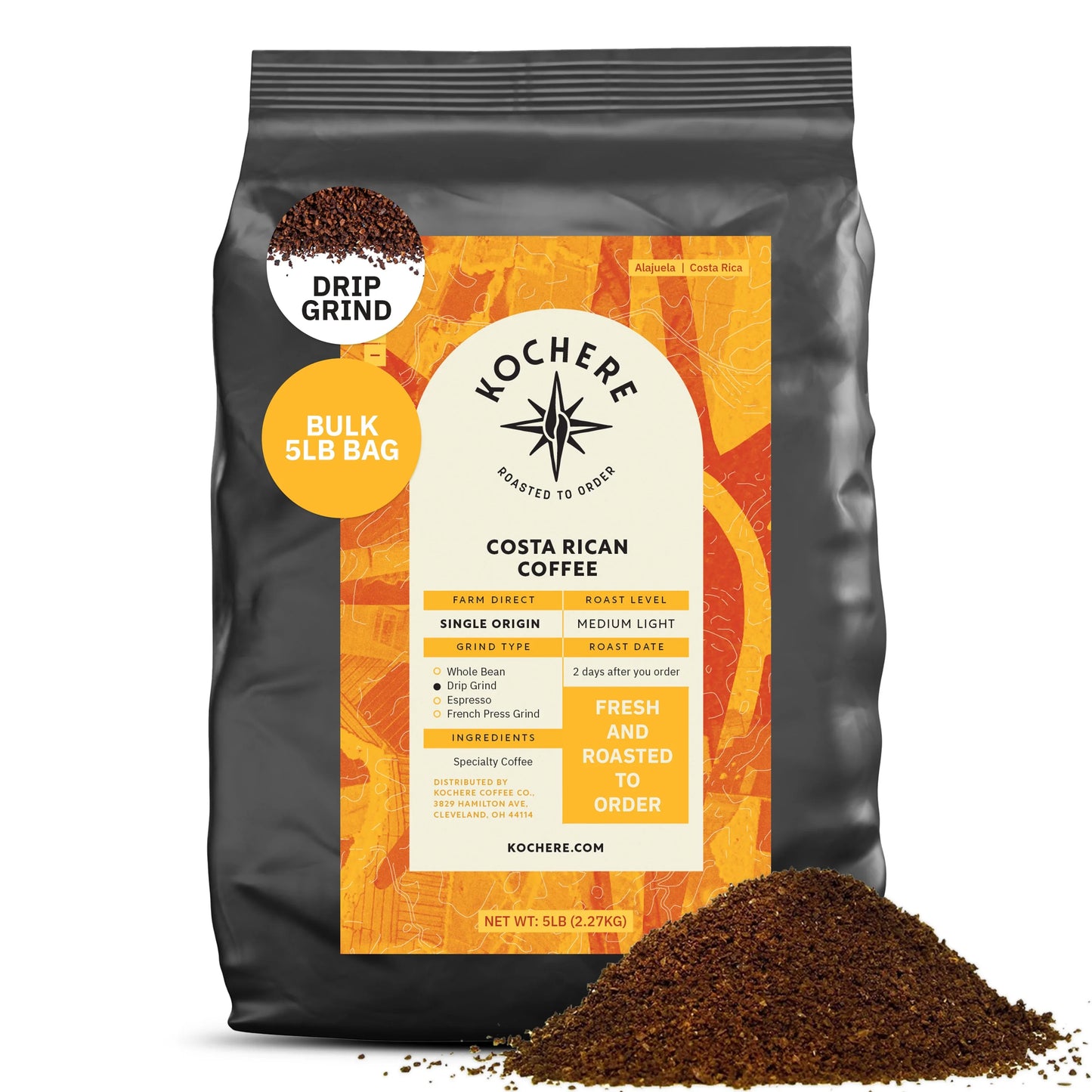 Costa Rica Alajuela – Medium‑Light Roast – Sweet Apple & Raisin