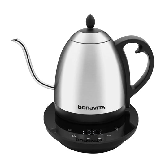 Bonavita Cosmopolitan 1.0L Gooseneck Precision Temperature Electric Kettle - coffeefetch.com