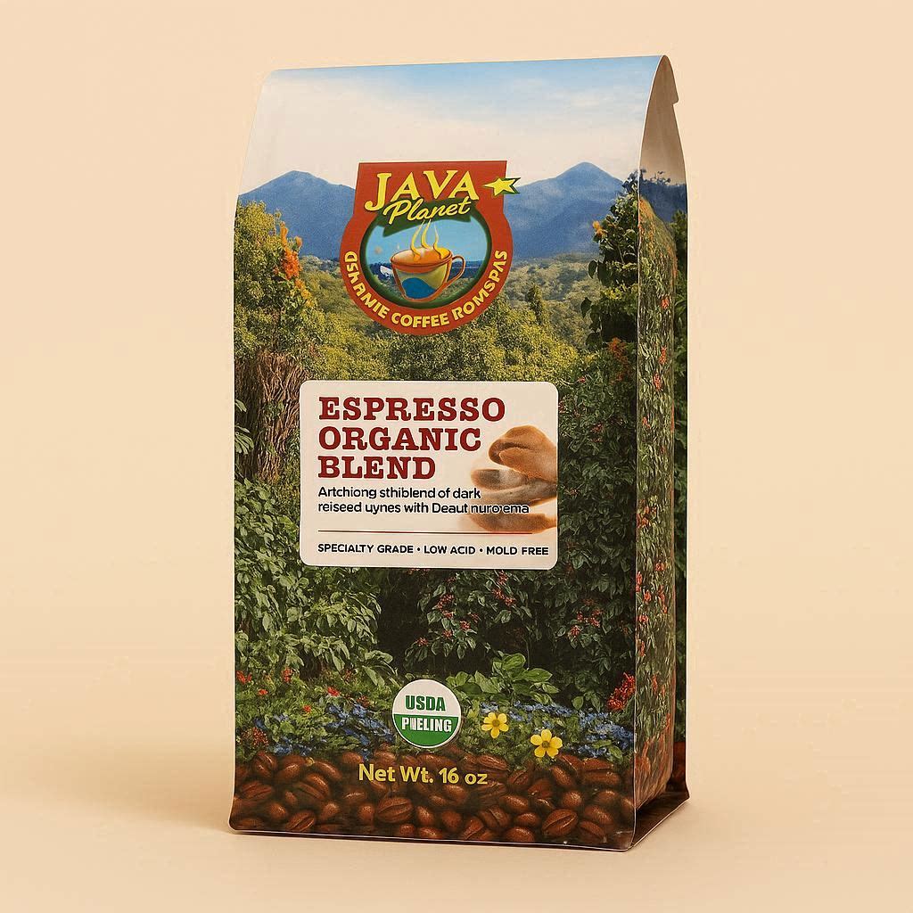 Organic Espresso Blend — Smooth, Balanced, Low‑Acid