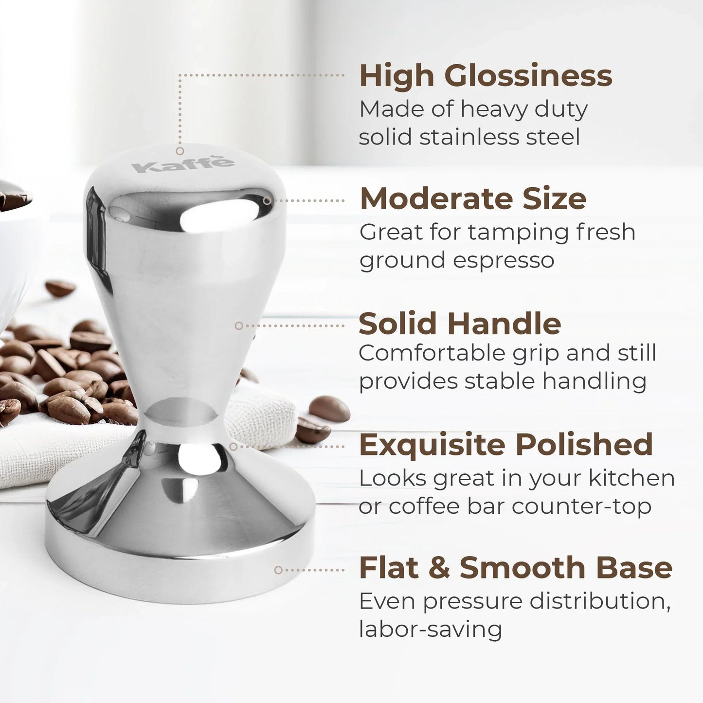 Espresso Tamper, 54mm, KFCT01-54 - coffeefetch.com