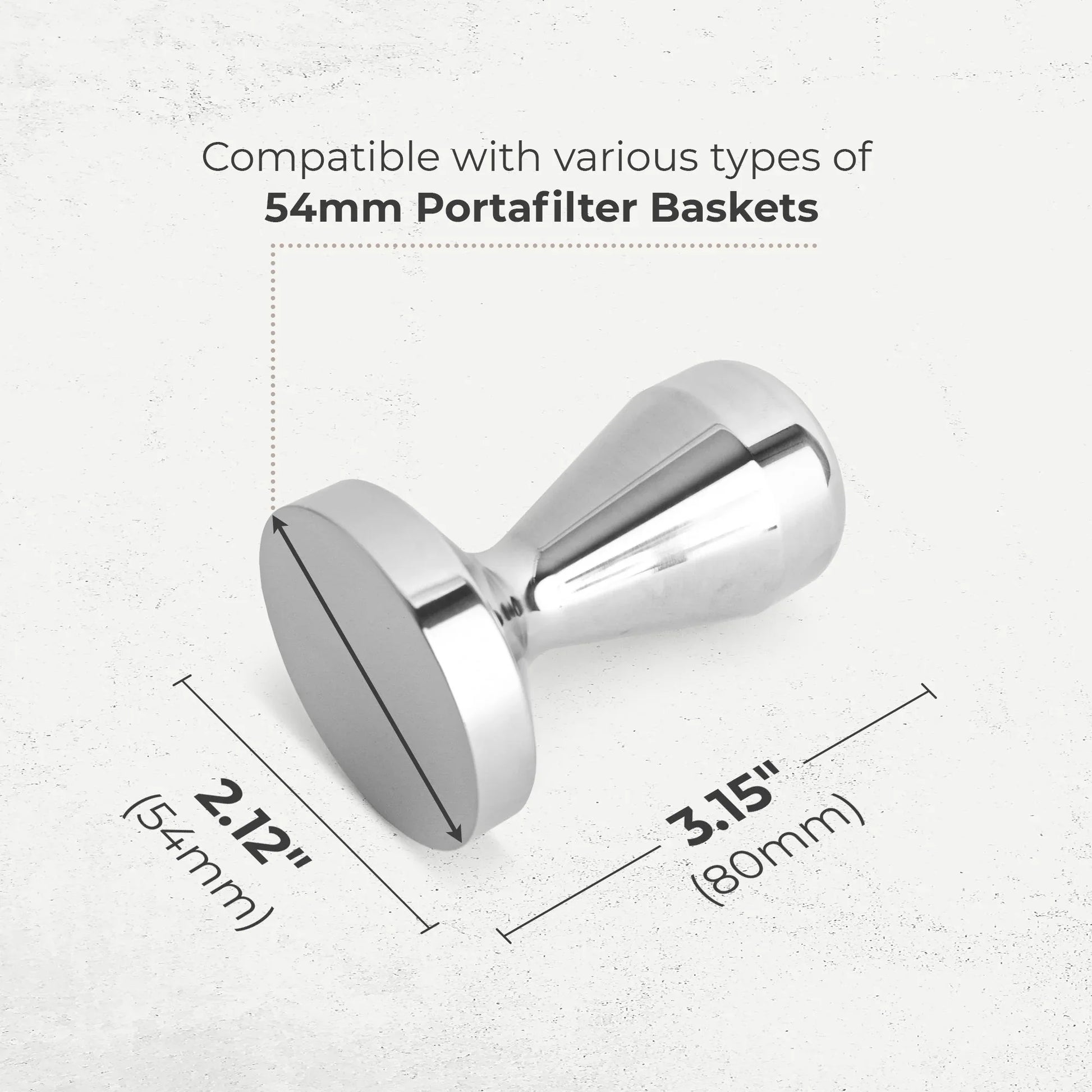 Espresso Tamper, 54mm, KFCT01-54 - coffeefetch.com